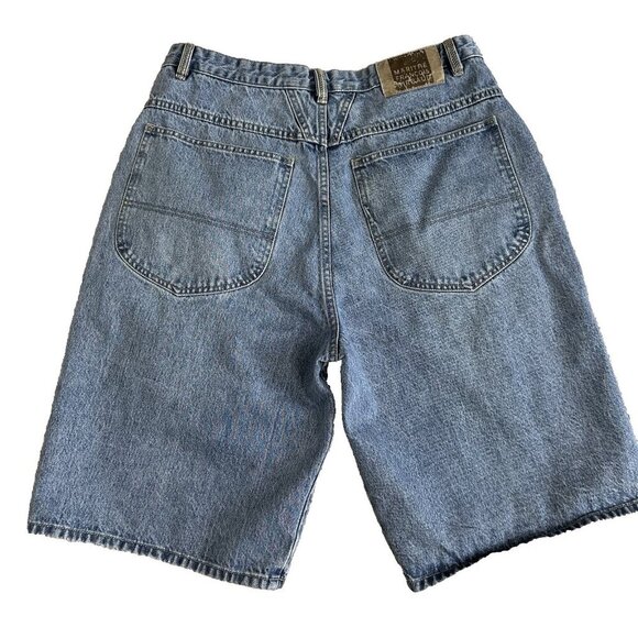 Marithe Francois Girbaud Denim Shorts Size 36 Blue Vintage Jorts Baggy - Picture 2 of 10